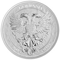 Germania Mint 5 Mark  Beech Leaf (Buchenblatt) 2023 1 Oz Silber Rckseite