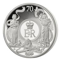 St. Helena - 2 Pfund Queen Elizabeth II Platinum Jubilee 2022 - 2 Oz Silber PP