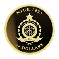 Niue 10 NZD Magnum Opus 2023 1/10 Oz Gold PL Rckseite