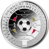 Deutschland 11 Euro UEFA Fuball-EM 2024 Silber Spiegelglanz