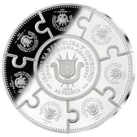 Burundi 7x10 Francs 1x25 Francs Die 7 Weltwunder (Seven Wonders of the World) 2024 5 Oz Silber  Rckseite