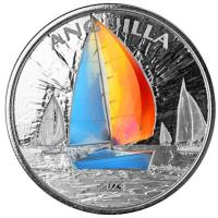 Anguilla 2 Dollar EC8_6 Segelregatta 2023 1 Oz Silber Color
