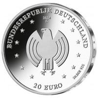 Deutschland 20 EURO 75 Jahre Grundgesetz 2024 Silber Spiegelglanz Rckseite