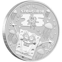 Tuvalu 1 TVD 25 Jahre Spongebob Schwammkopf 2024 1 Oz Silber