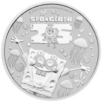 Tuvalu 1 TVD 25 Jahre Spongebob Schwammkopf 2024 1 Oz Silber Rckseite