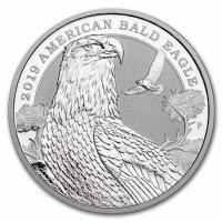 Australien 2 AUD American Bald Eagle 2019 2 Oz Silber Piedfort