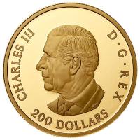 Kanada 200 CAD Die Kronen (The Crowns) 2024 1 Oz Gold PP  Rckseite