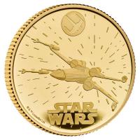 Grobritannien - 25 GBP Star Wars(TM) X-Wing 2024 - 1/4 Oz Gold PP 