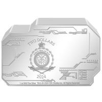 Niue 2 Dollar Star Trek(TM) USS Enterprise NCC-1701(TM) Vehicles (2.) 1 Oz Silber PP Color Rckseite