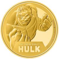 Niue - 25 NZD Marvel(TM) Classics (6.) Hulk(TM) 2024 - 1/4 Oz Gold PP 