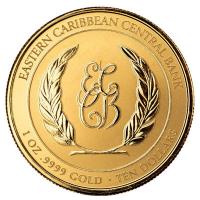 Antigua u. Barbuda - 10 Dollar EC8_6 Rum Runner 2023 - 1 Oz Gold Color (nur 100 Stck!!!)