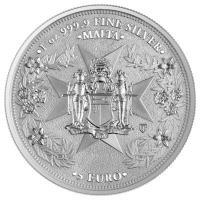 Malta 5 EURO Golden Eagle 2024 1 Oz Silber BU Rckseite