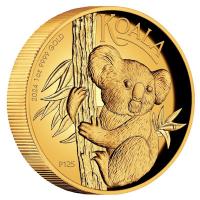 Australien 100 AUD Koala 2024 1 Oz Gold HighRelief