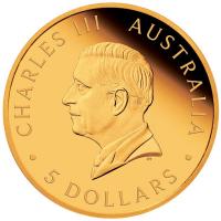 Australien 5 AUD Quarter Sovereign 125 Jahre PerthMint 2024 Gold PP Rckseite