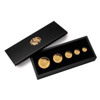 Australien 195 AUD Sovereign 5-Coin-Set 125 Jahre PerthMint 2024 Gold PP