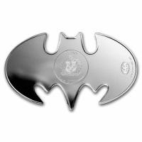 Samoa 5 Dollar DC(TM) Batman(TM)  Batarang(TM) 2024 1 Oz Silber Color Rckseite