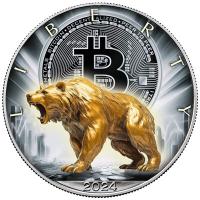 USA 1 USD Silver Eagle: Br Bitcoin 2024 1 Oz Silber Color