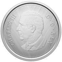 Kanada 0,25 CAD W Mint Mark Caribou 2024 1 Oz Silber Rckseite