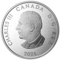 Kanada 30 CAD Multifacetten Tiere: Timberwlfe 2024 2 Oz Silber PP Rckseite