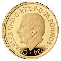 Grobritannien 25 GBP James Bond: Six Decades of 007 (6.) Die 2010er Jahre 2024 1/4 Oz Gold PP Rckseite