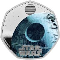 Grobritannien 50 Pence Star Wars(TM) Todesstern (Death Star) 2024 8g Silber PP Color