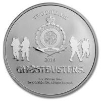 Niue 2 NZD 40 Jahre Ghostbusters(TM) Logo 1 Oz Silber Rckseite