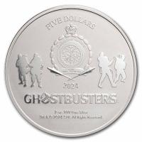 Niue 5 NZD 40 Jahre Ghostbusters(TM) Ecto-1 2 Oz Silber Color  Rckseite