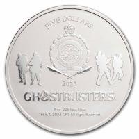 Niue 5 NZD 40 Jahre Ghostbusters(TM) Slimer 2 Oz Silber Color  Rckseite