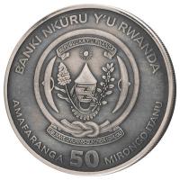 Ruanda 50 RWF Nautische Unze Cutty Sark 2024 1 Oz Silber Antik Finish High Relief Rckseite