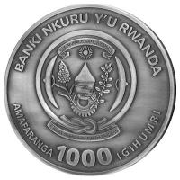 Ruanda 1000 RWF Nautische Unze Cutty Sark 2024 3 Oz Silber Antik Finish High Relief Rckseite