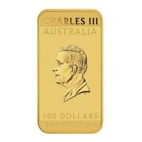 Australien 100 AUD Drachen Barren 2024 1 Oz Gold Rckseite