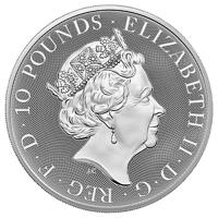 Grobritannien 10 GBP Tudor Beasts (2.) Yale of Beaufort 2023 10 Oz Silber Rckseite