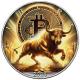 USA - 1 USD Silver Eagle: Bulle Bitcoin 2024 - 1 Oz Silber Color